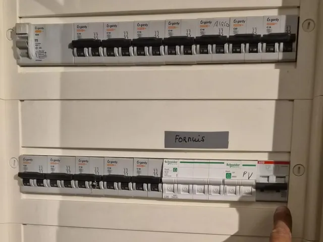 Aparte groep voor de airco in de zekeringkast, Mol